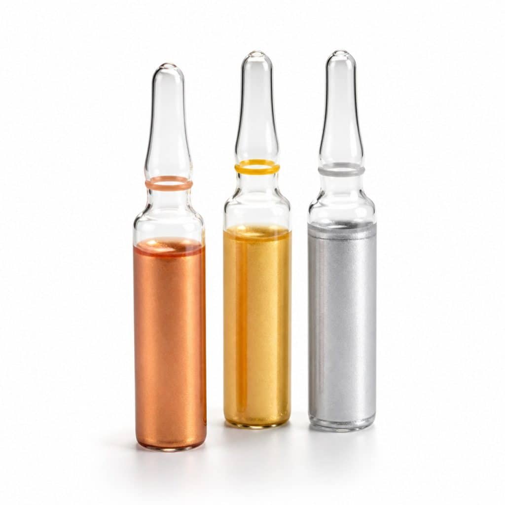 Ampoules oligo-éléments Cuivre-Or-Argent présenté seul