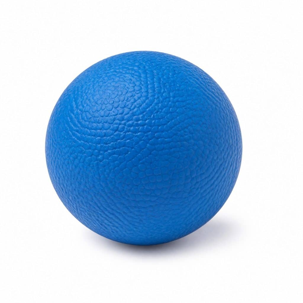 Balle anti-stress texturée présenté seul