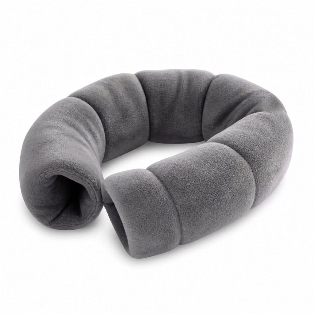Bouillotte cervicale forme tube présenté seul