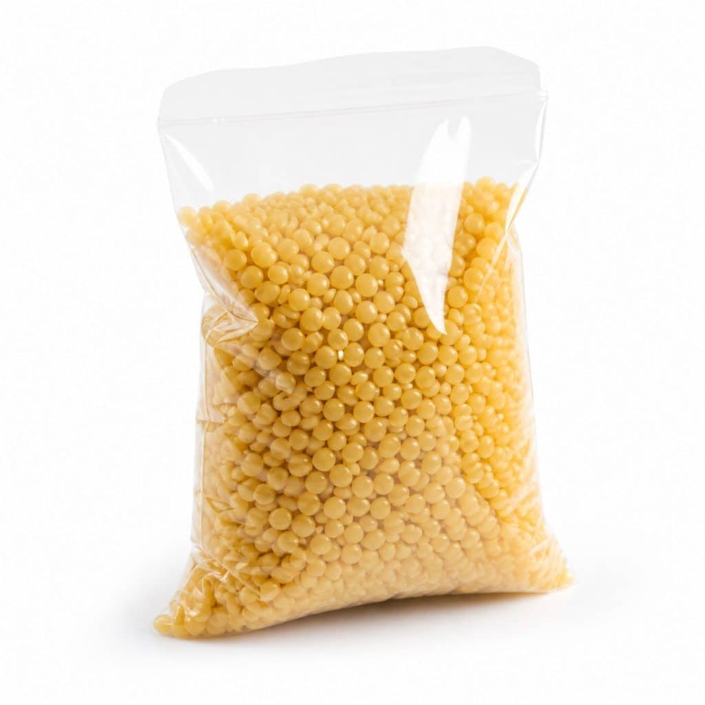 Cire d'abeille pure en pastilles présenté seul