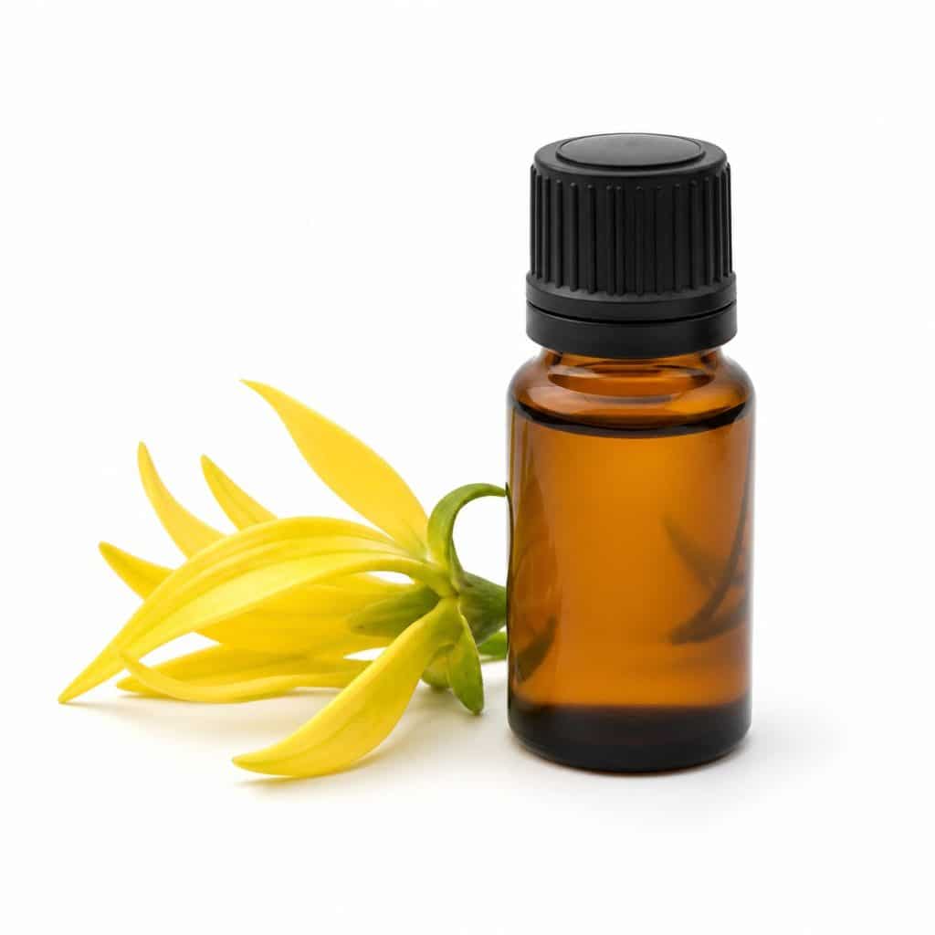 Huile essentielle d'ylang-ylang présenté seul