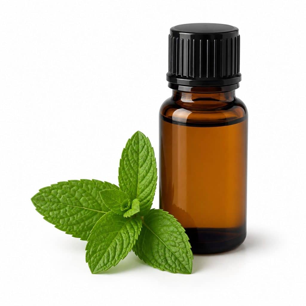 Huile essentielle de menthe poivrée présenté seul