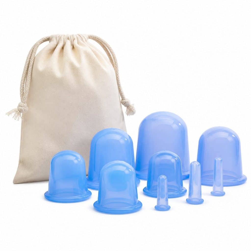Kit de ventouses de massage en silicone présenté seul