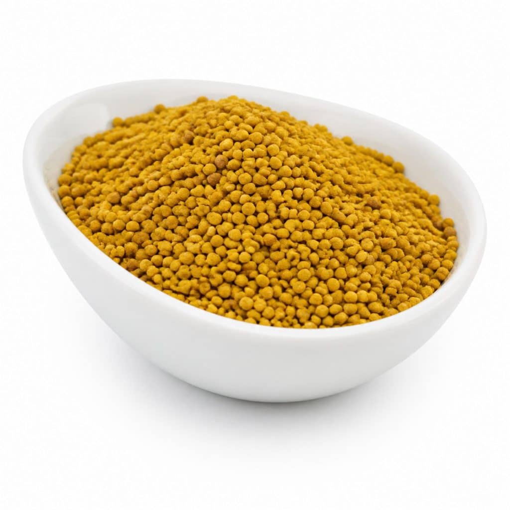 Pollen frais de fleurs présenté seul
