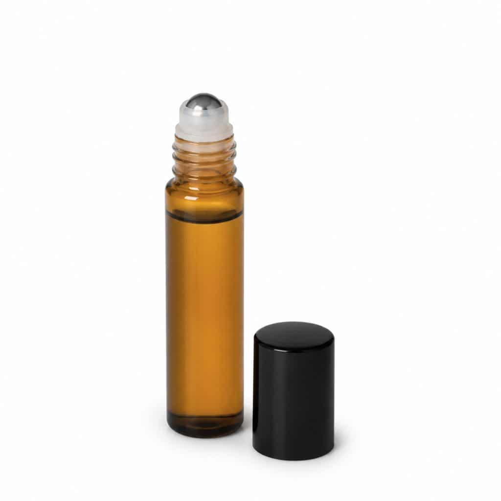 Roll-on de poche aux huiles essentielles diluées présenté seul