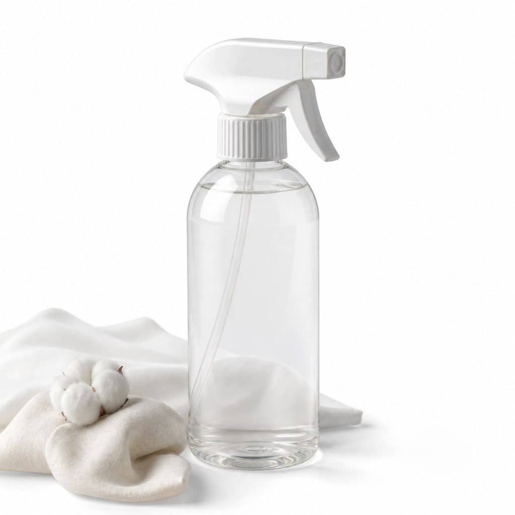 Spray textile pour le linge de lit présenté seul