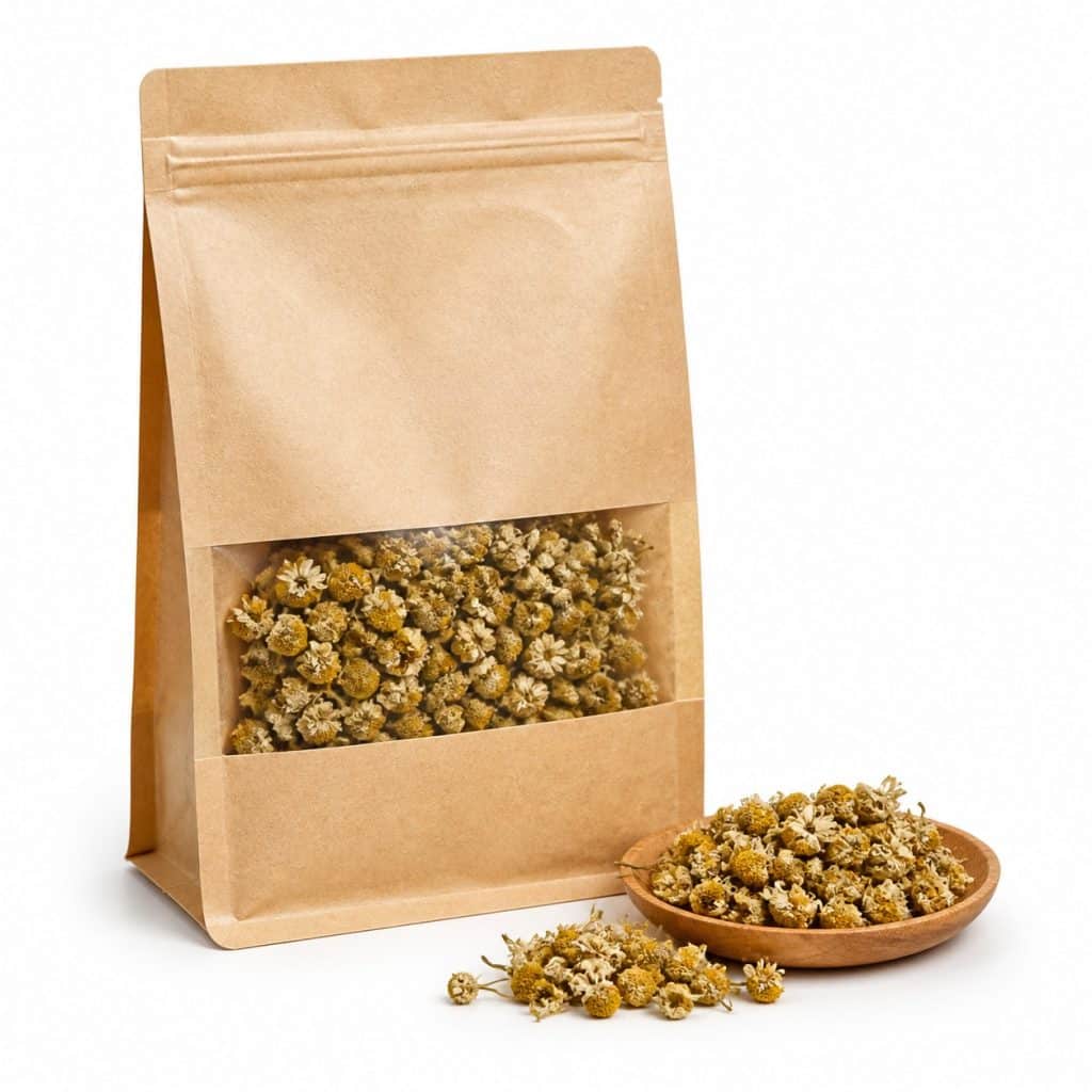 Tisane camomille présenté seul